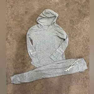 Girls Justice Soft Grey/Silver Jogger Outfit Size 10